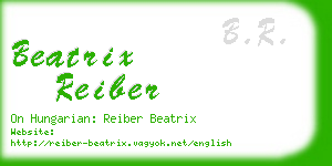 beatrix reiber business card